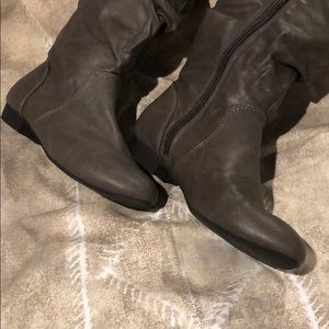 Shoes - Grey tall boots size 8 Shoes - Grey tall boots size 8